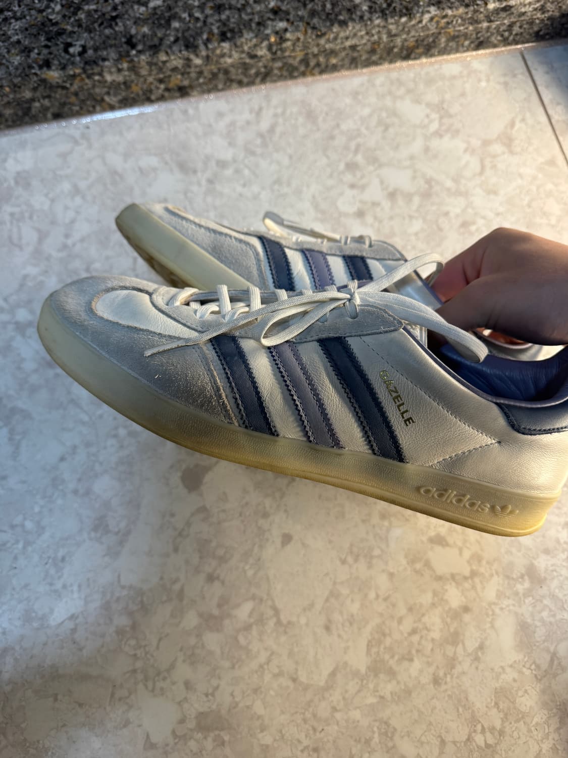 아디다스 가젤 인도어 코어 화이트 프리러브 잉크 290 상품이미지2