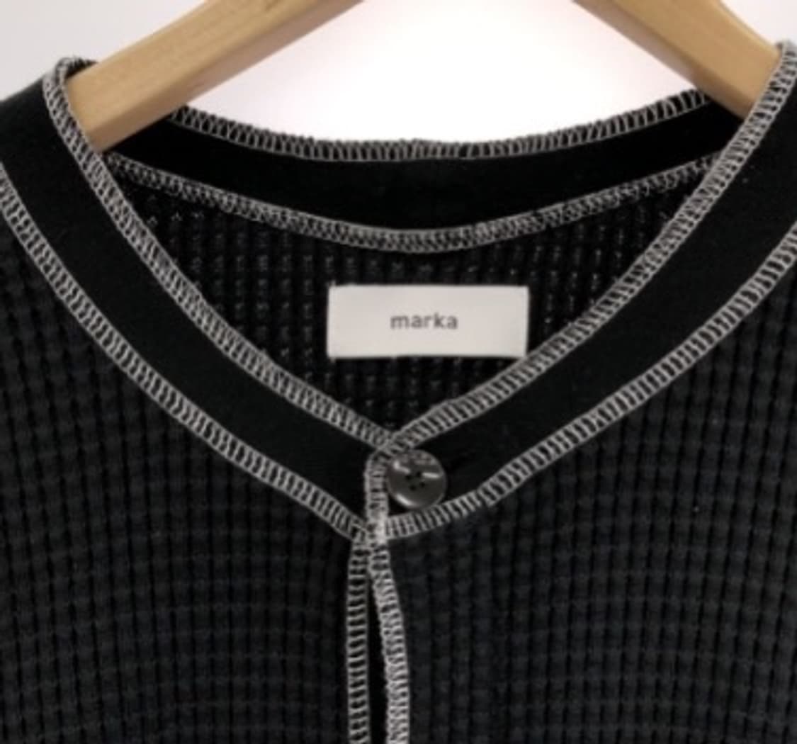 Marka 블랙 와플 가디건_2 상품이미지5