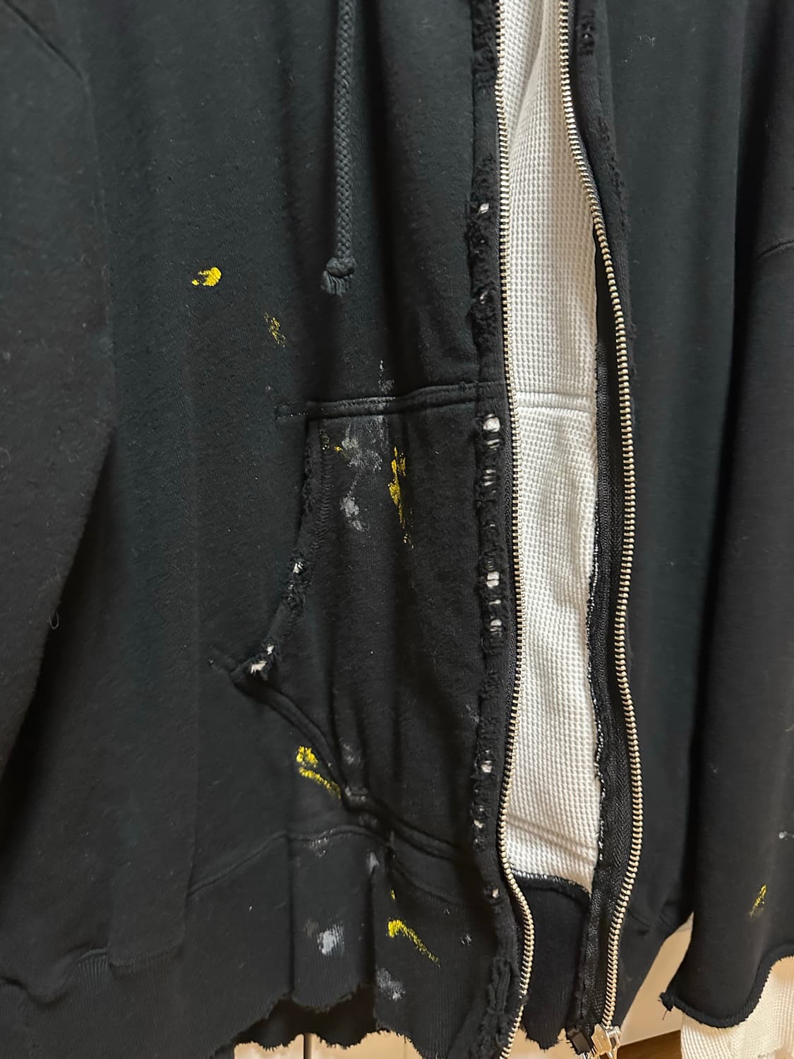 Ancellm_Zip Up Hoodie (Black) 상품이미지2