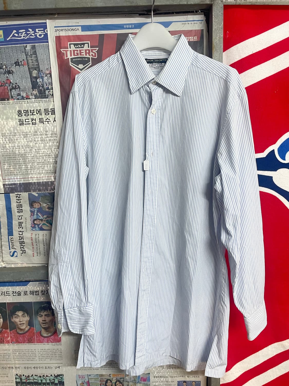 Charvet(샤르베),10 corso como 스트라이프 셔츠 상품이미지1