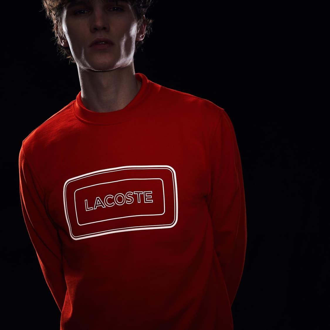 라코스테 남성 리플렉트 로고 스웻 맨투맨 105 상품이미지2