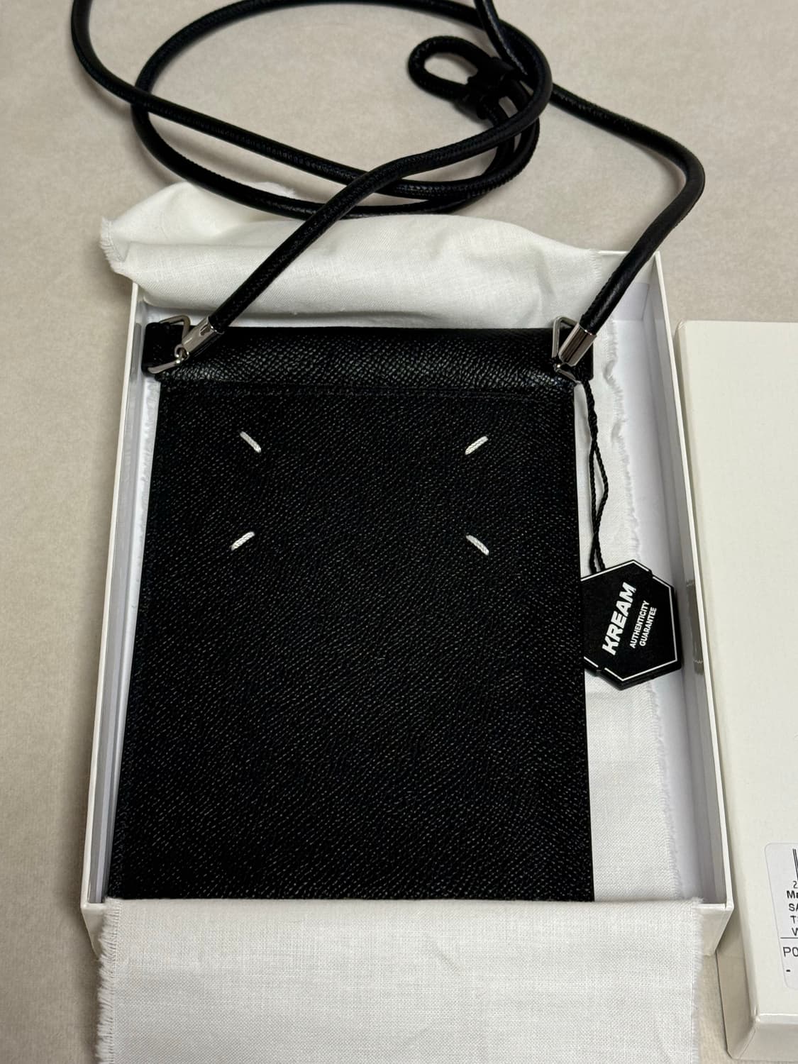 [새상품] 메종마르지엘라 폰파우치백 폰홀더백 미니백 블랙 상품이미지1