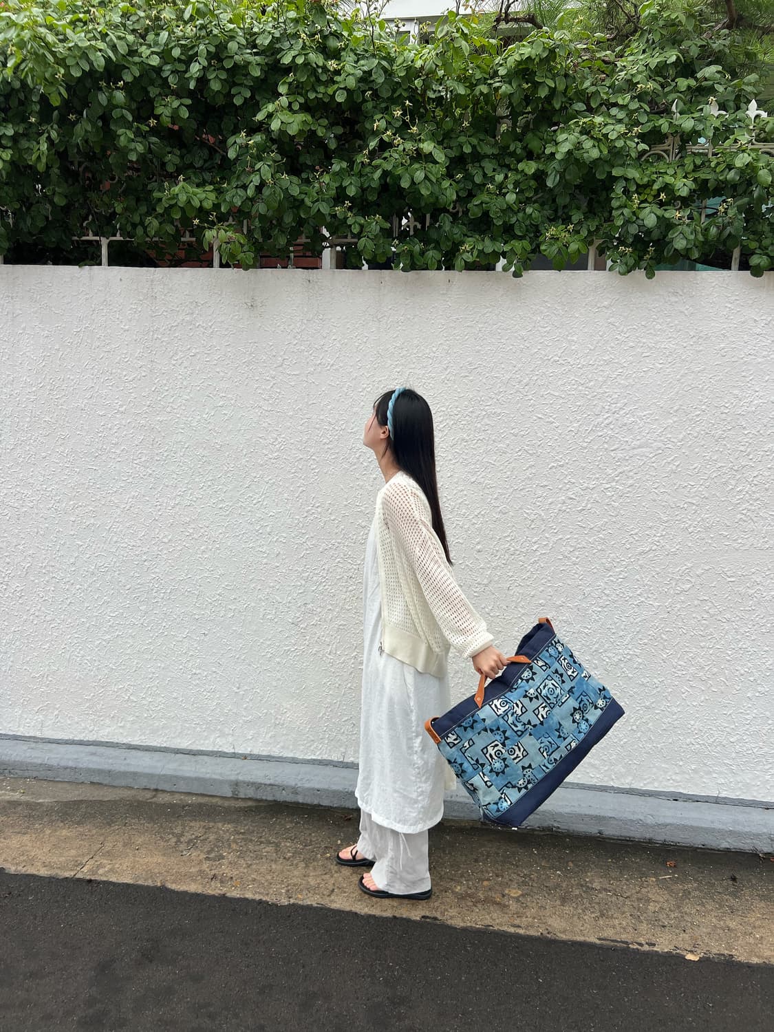 Patchwork Indigo 2way Market bag  상품이미지10