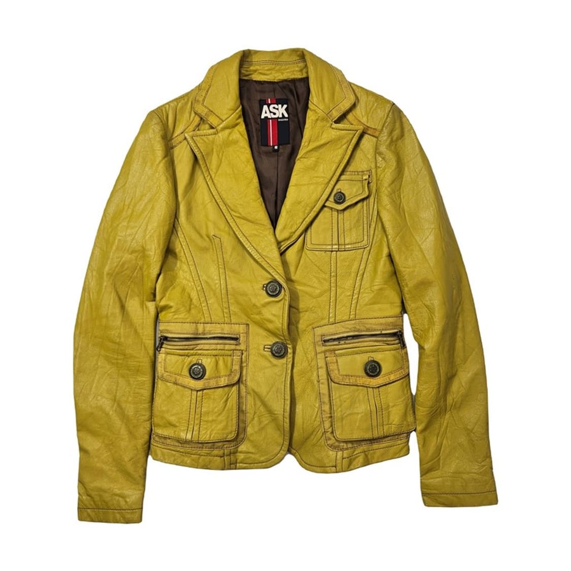 ASK y2k 빈티지 양가죽 자켓 S 상품이미지1