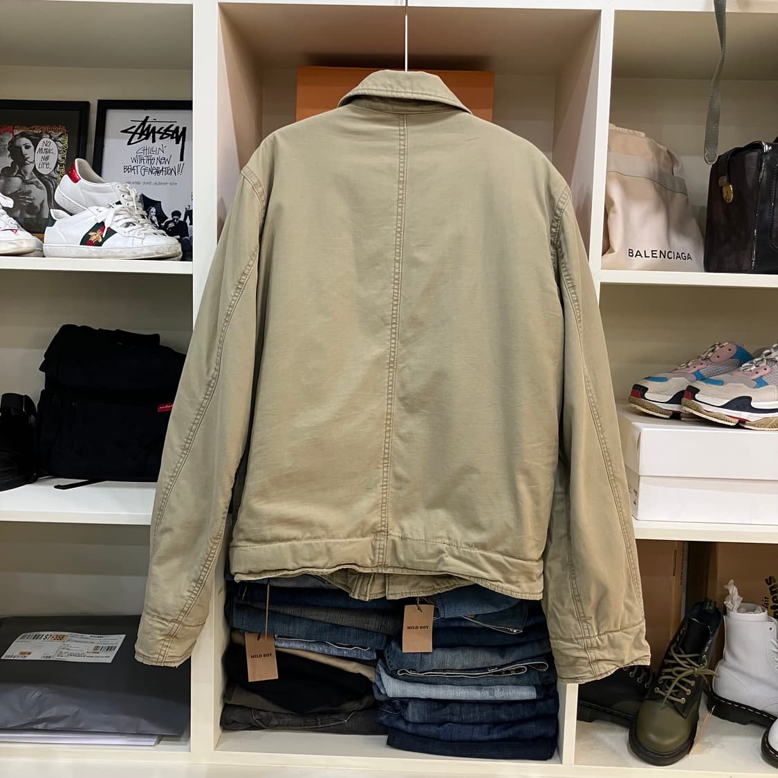 홀리스터 셰르파 카키 밀리터리 야상 자켓 L 상품이미지3