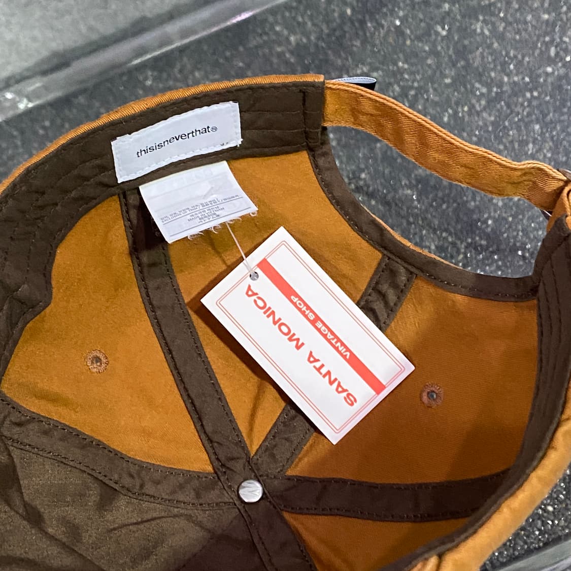 디스이즈네버댓 스몰로고 브라운 볼캡 B3804 상품이미지3