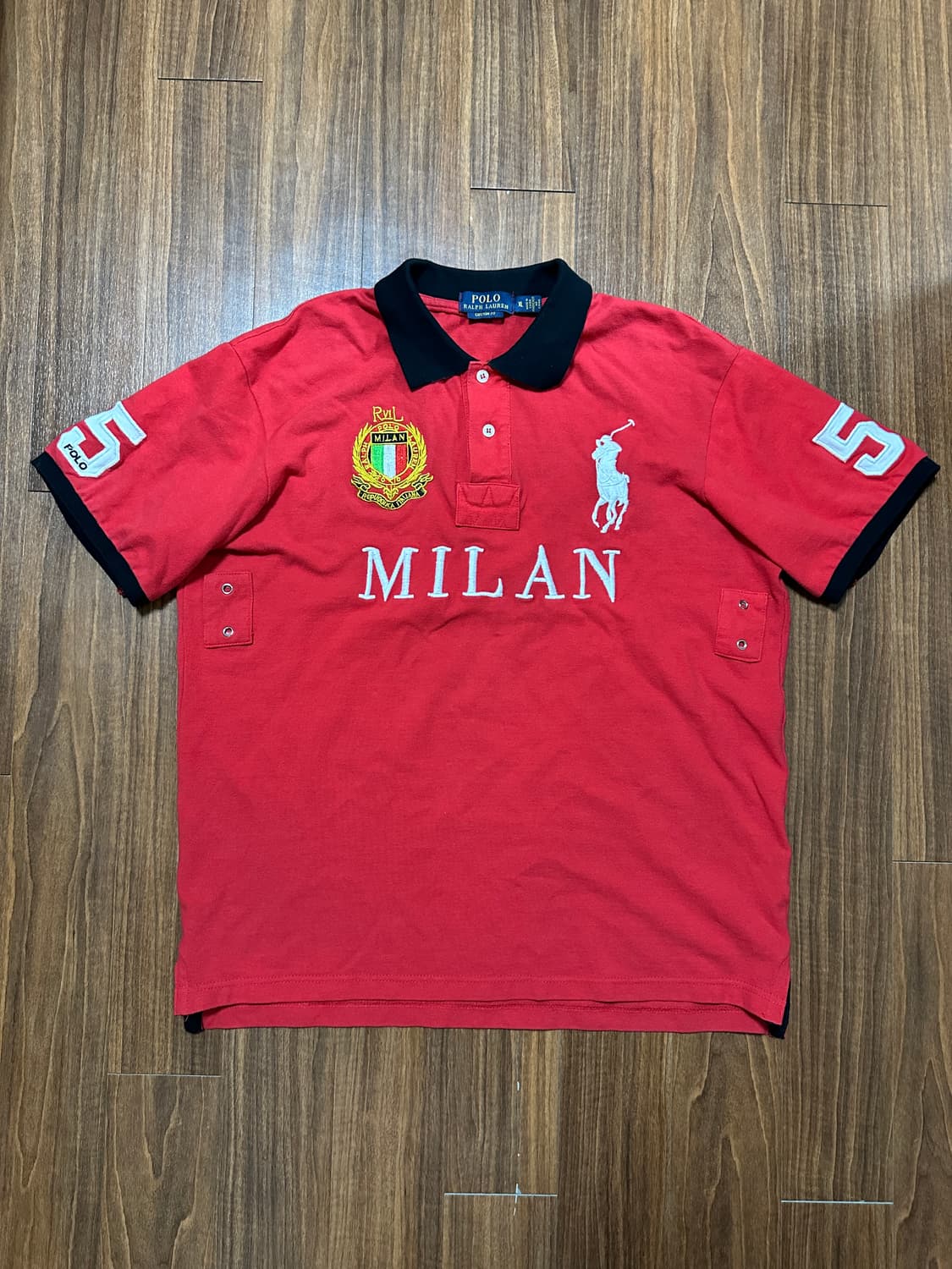 (XL) 폴로 빅포니 밀란 반팔 카라티셔츠 레드 상품이미지1