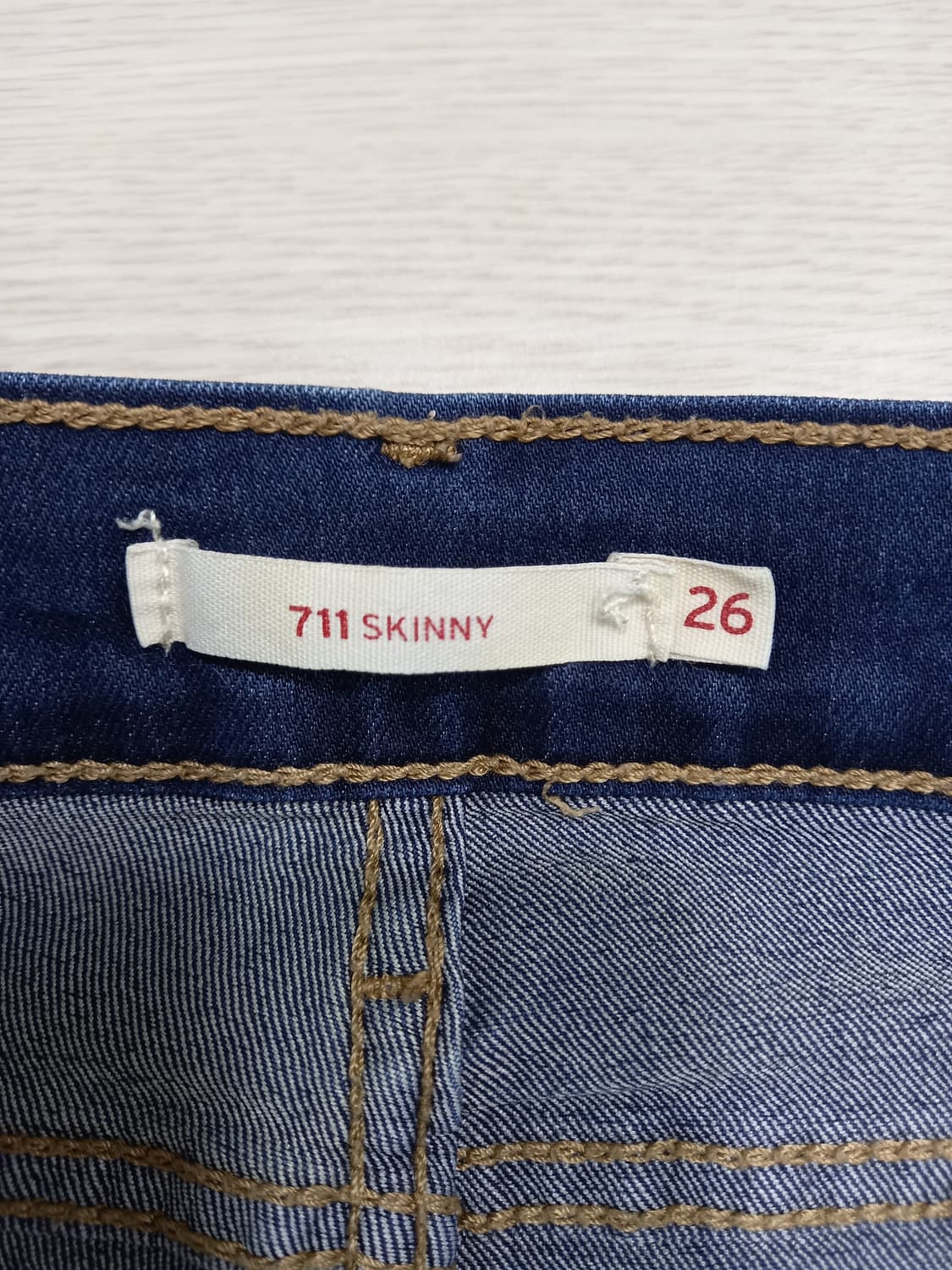 26 리바이스711 워싱 스판스키니 26-600 상품이미지7