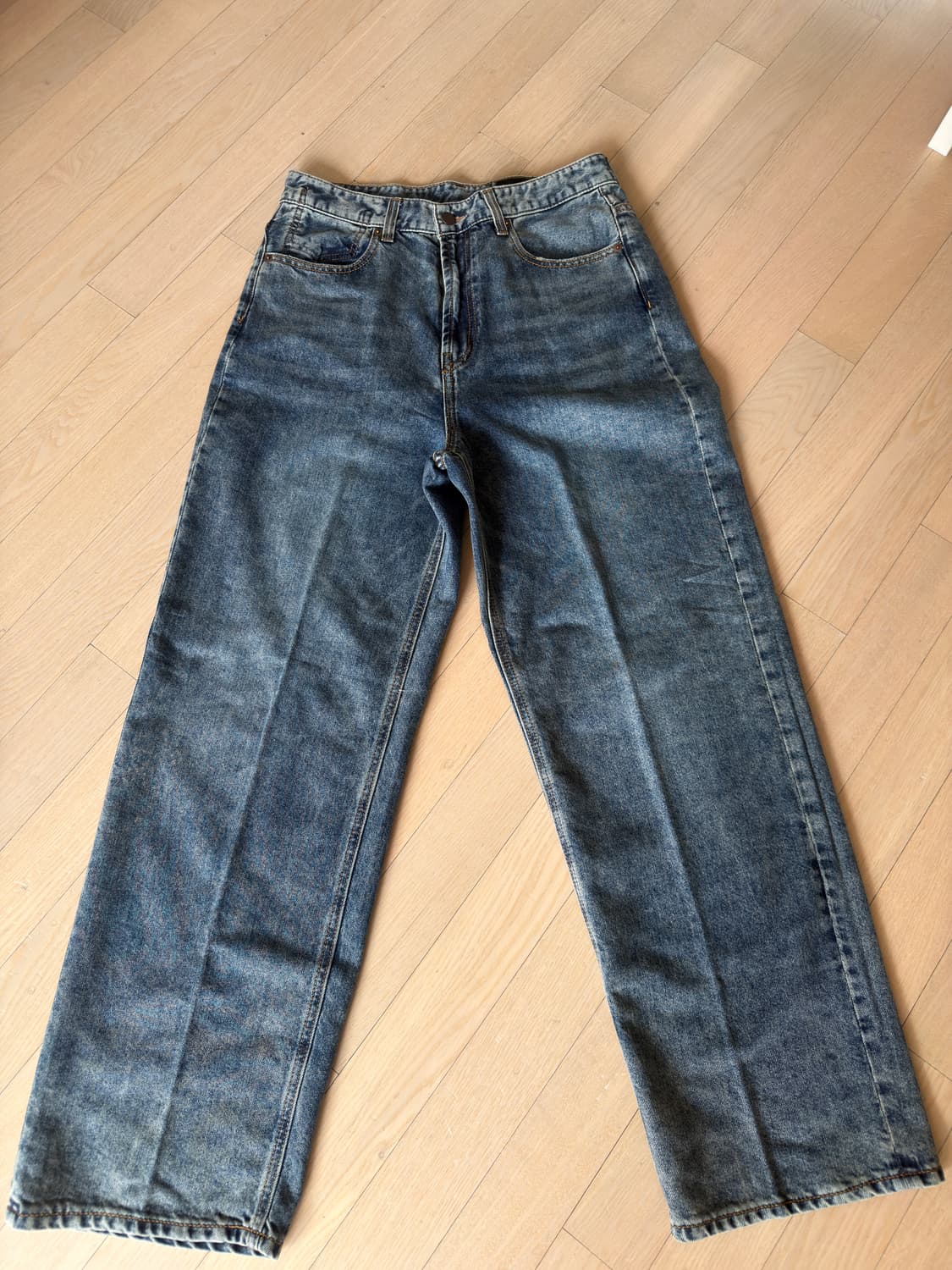 포커페이스 / TEN.CO 루즈 와이드 데님 / 2사이즈 상품이미지3