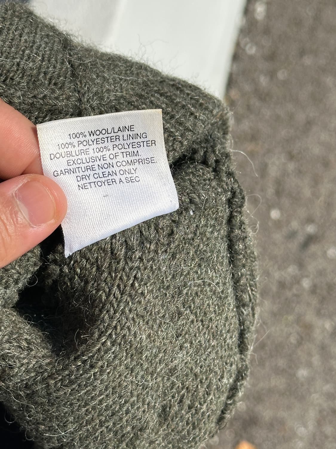 [F] 빈티지 케이블 짜임 카키 비니 모자 Canada 상품이미지6