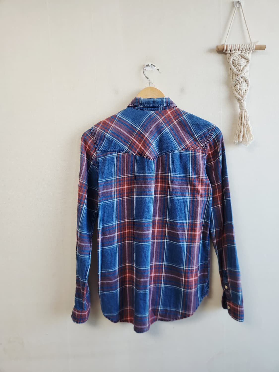 아메리칸이글 보이핏 체크 셔츠 xs/55-66까지 상품이미지2