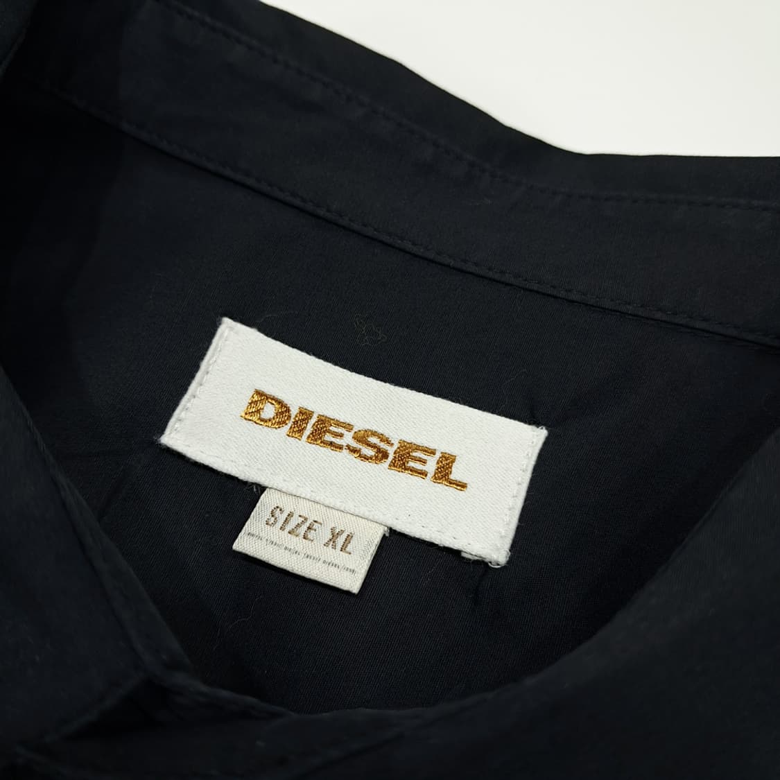 CL496 XL 디젤 00s 터키판 스판 모히칸 블랙 셔츠 남방 상품이미지4