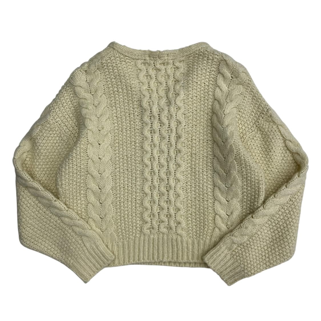 시엔느 아이보리 꽈배기 브이니트 상품이미지3