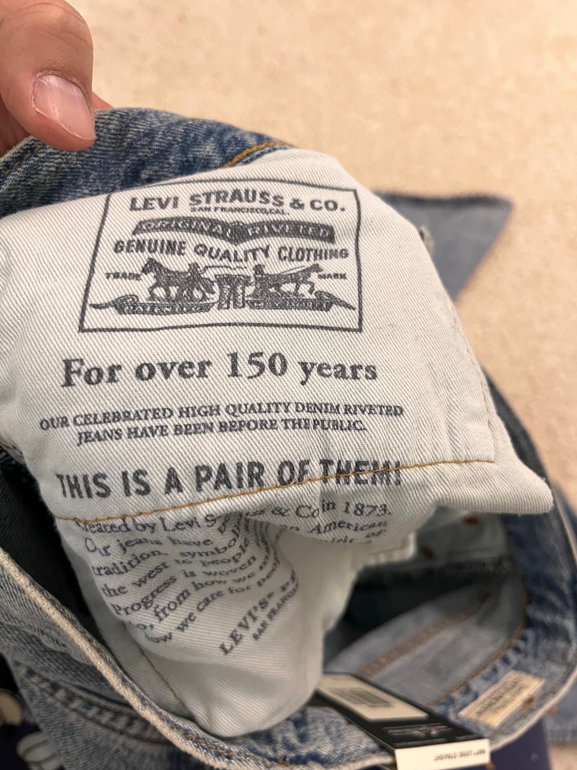 [새상품] 리바이스 568 30*32 린넨+ 데님, 여름 청바지 끝판왕 상품이미지9