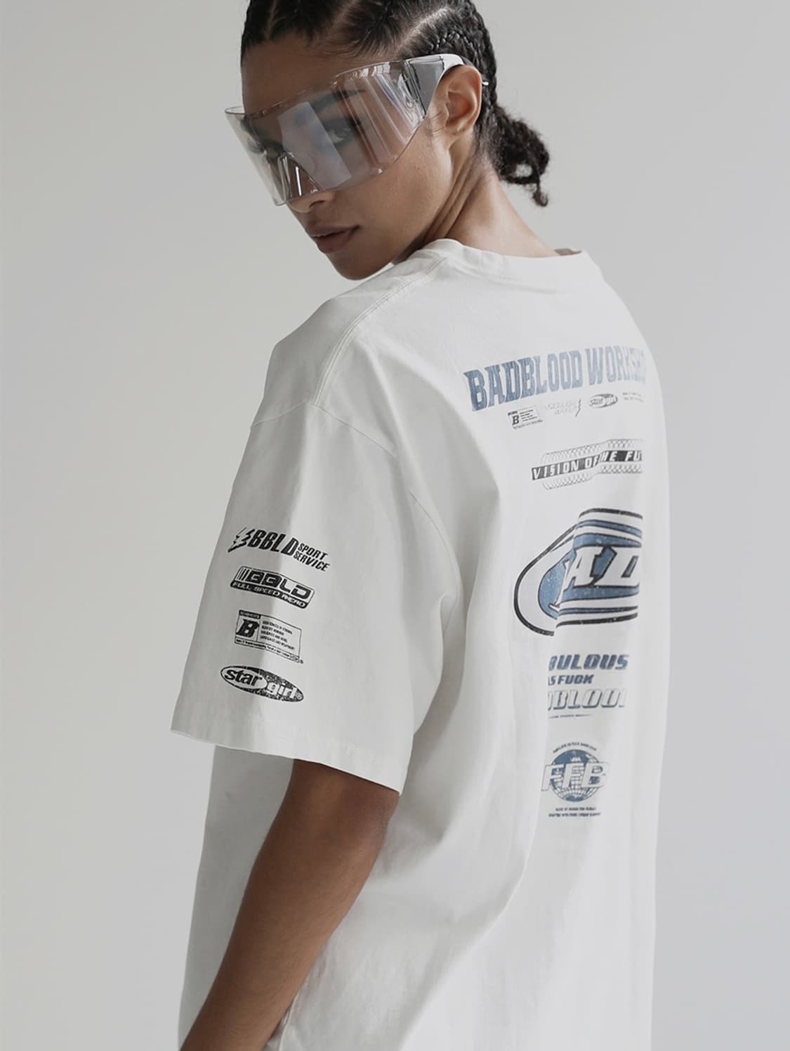 배드블러드) F2 올드이펙트 반팔 티셔츠 상품이미지5