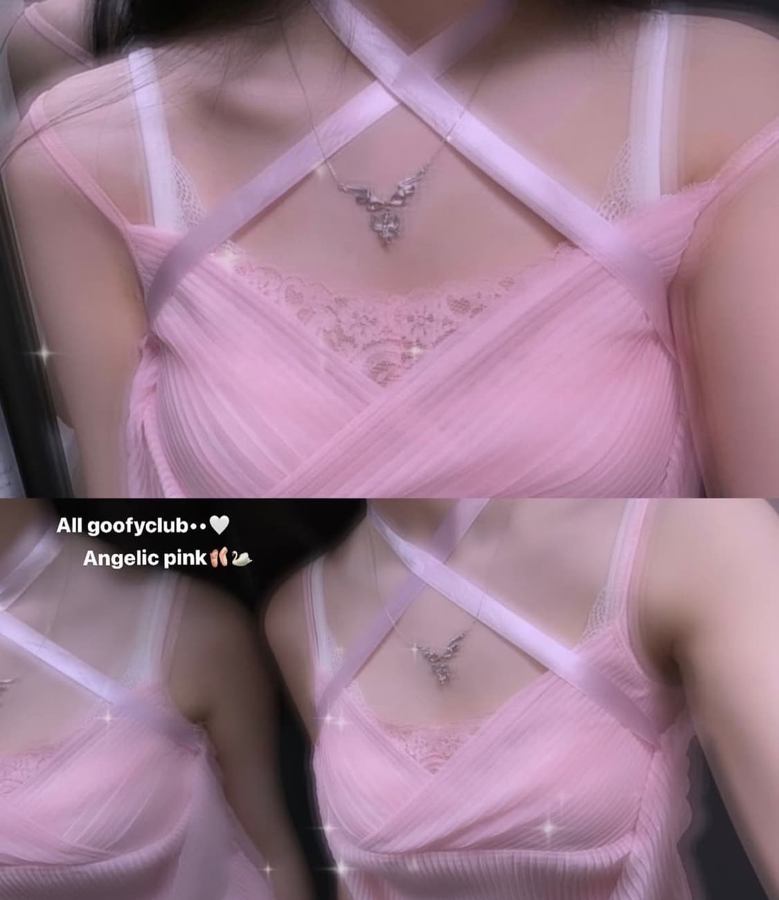 빈티지 핑크 슬리브리스 상품이미지1