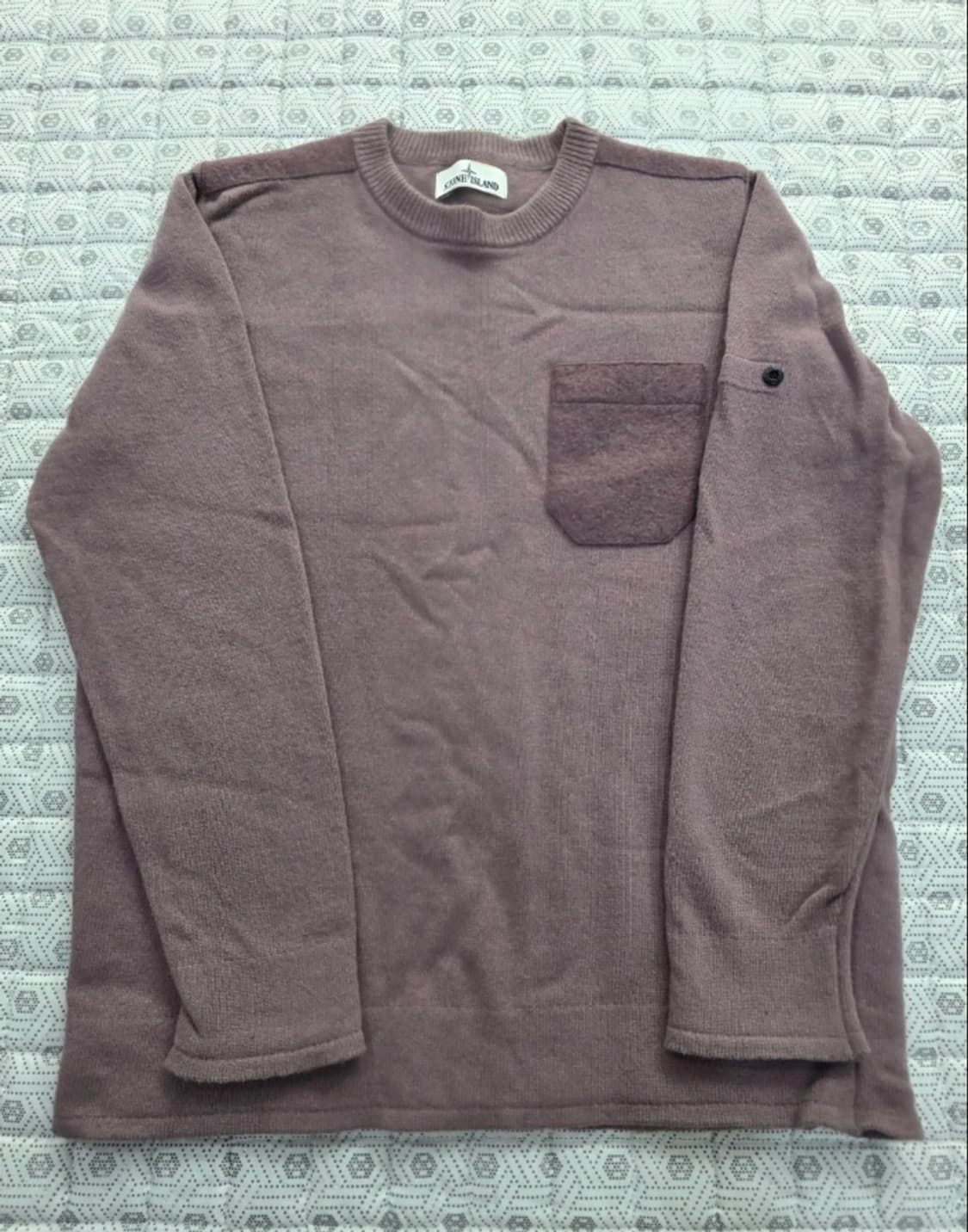 스톤아일랜드 울 혼방 가슴포켓 맨투맨 XL 상품이미지1
