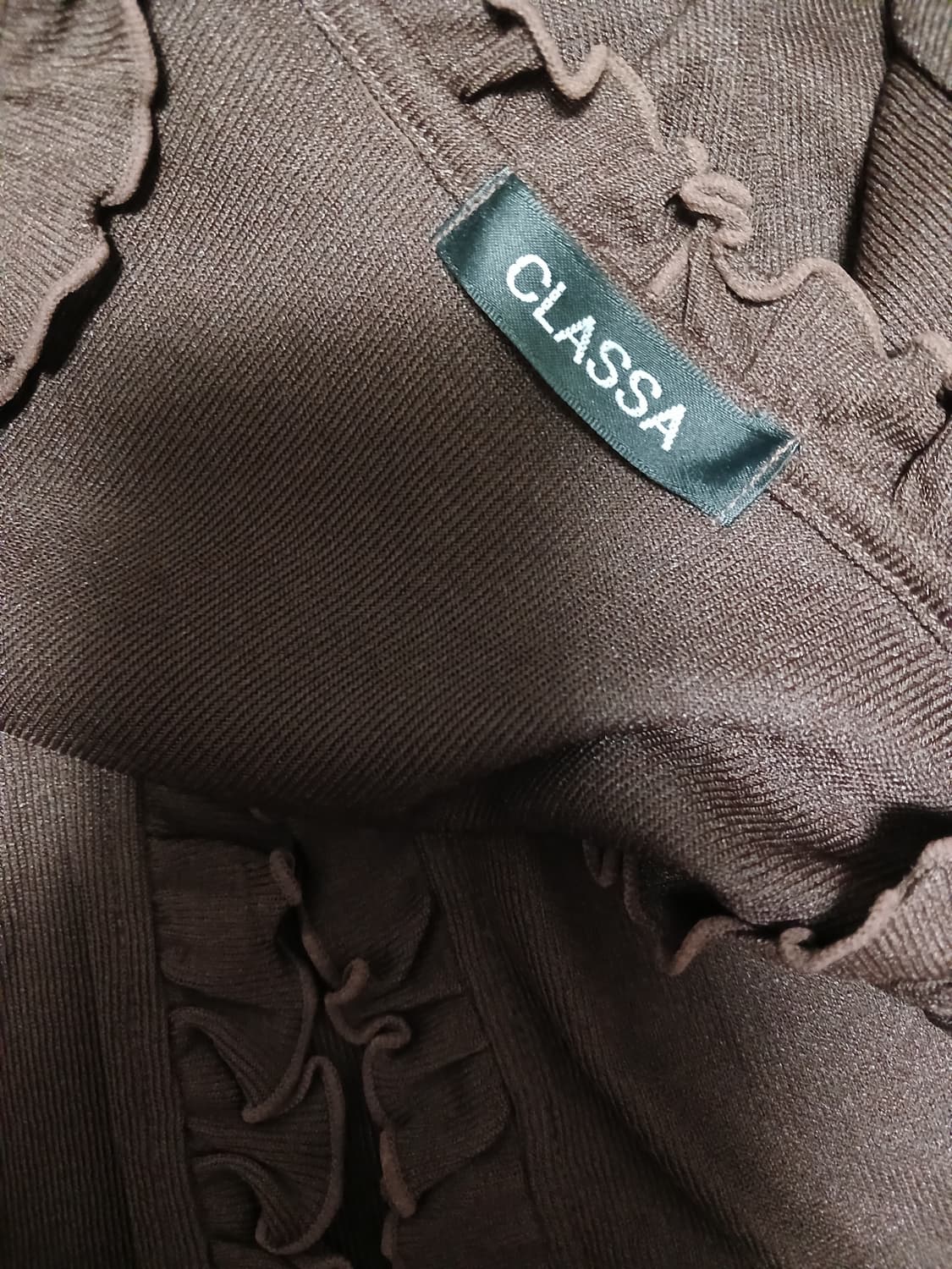 Classa 모카 셔링 가디건 상품이미지2