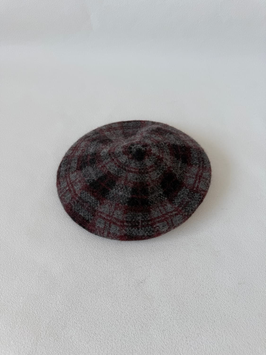 Pre owned 체크 울 햇 상품이미지1