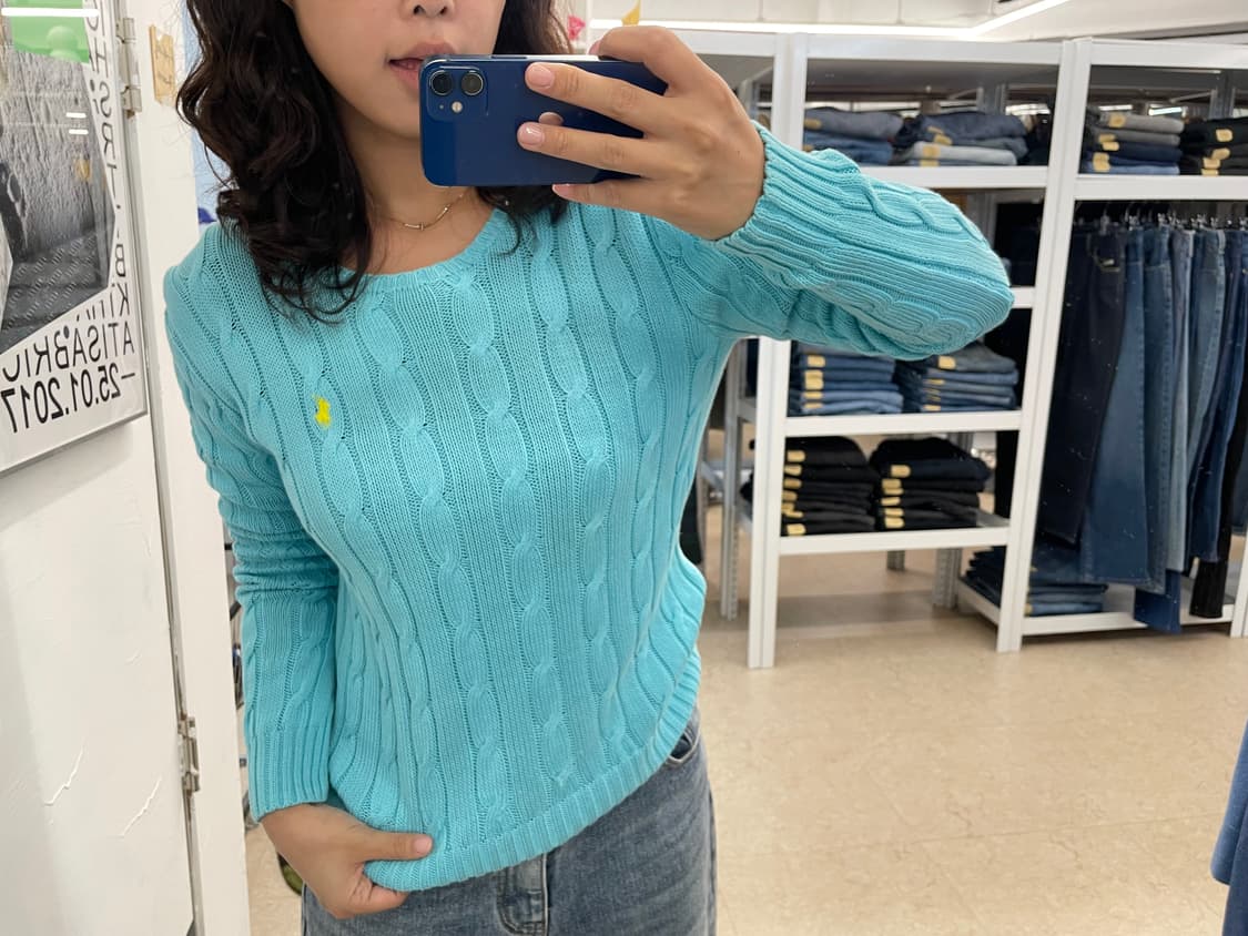(M) POLO 폴로 랄프로렌 케이블 니트 상품이미지2