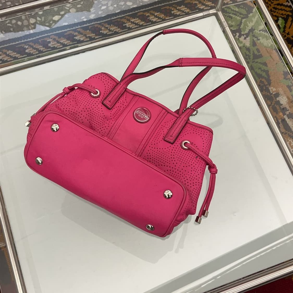 코치 빈티지 핑크 숄더백 토트백 C06335 상품이미지1