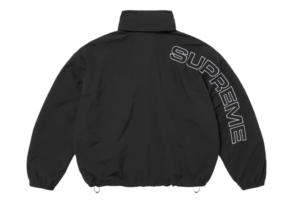 [S] 24FW 슈프림 스펠아웃 자수 트랙 자켓 블랙  상품이미지3