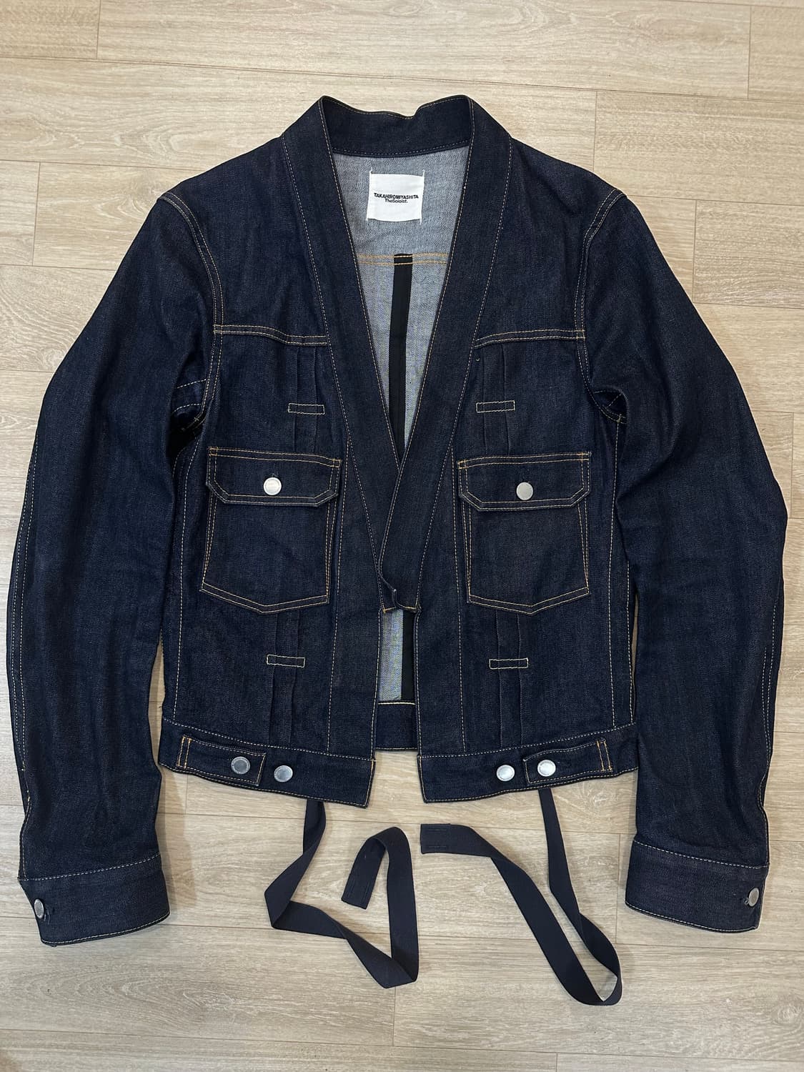 솔로이스트 데님 하오리 자켓 상품이미지1