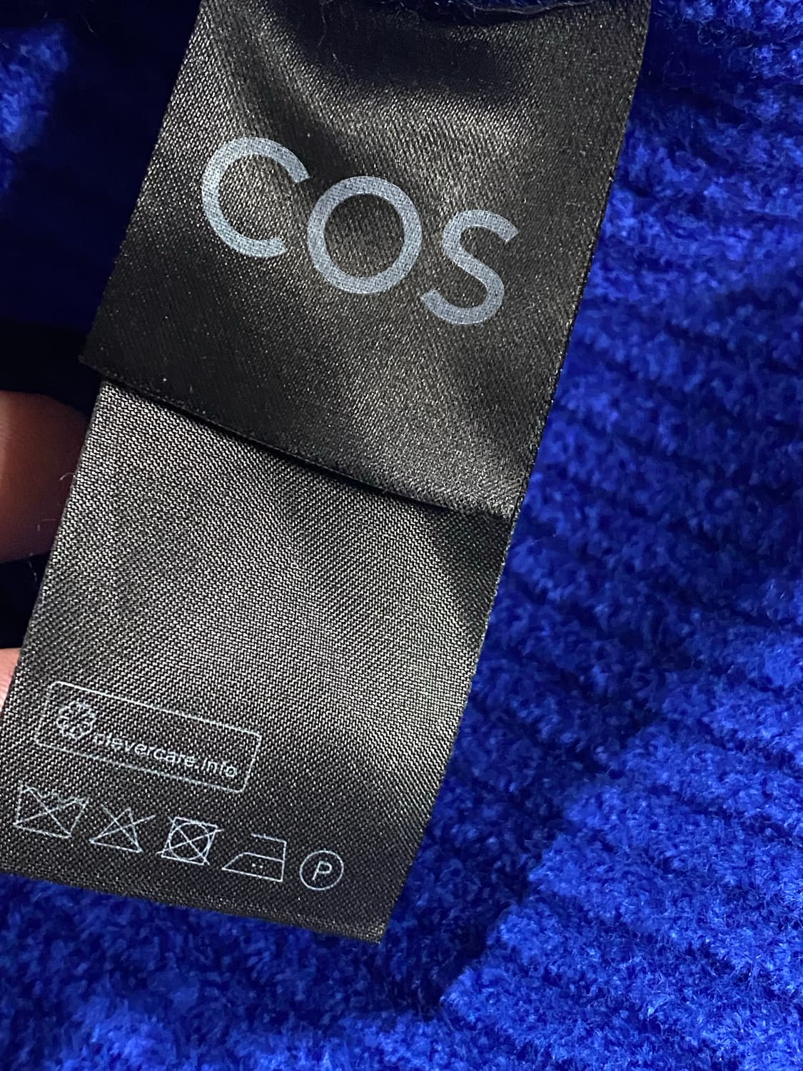 COS 코스 여성 터틀넥 니트 스웨터 블루 XS 상품이미지6