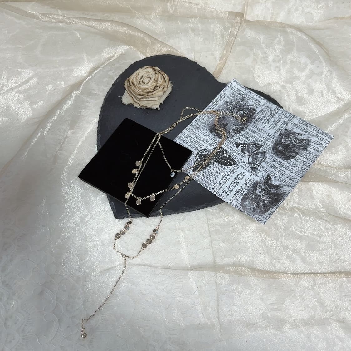 빈티지 미니멀 레이어드 목걸이 상품이미지2