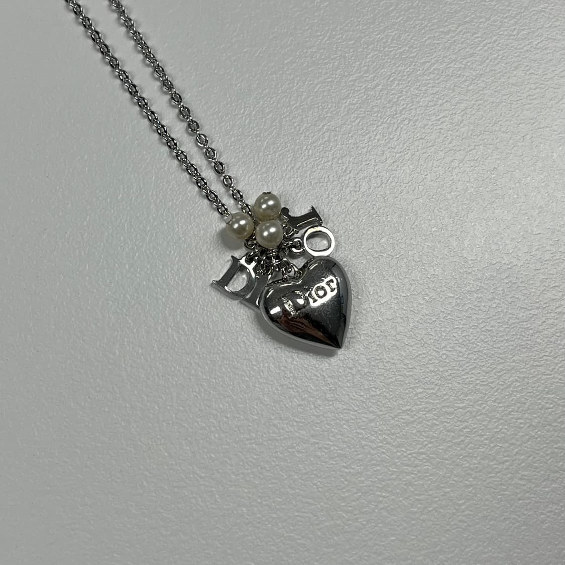 디올 하트통통 진주 목걸이 상품이미지1