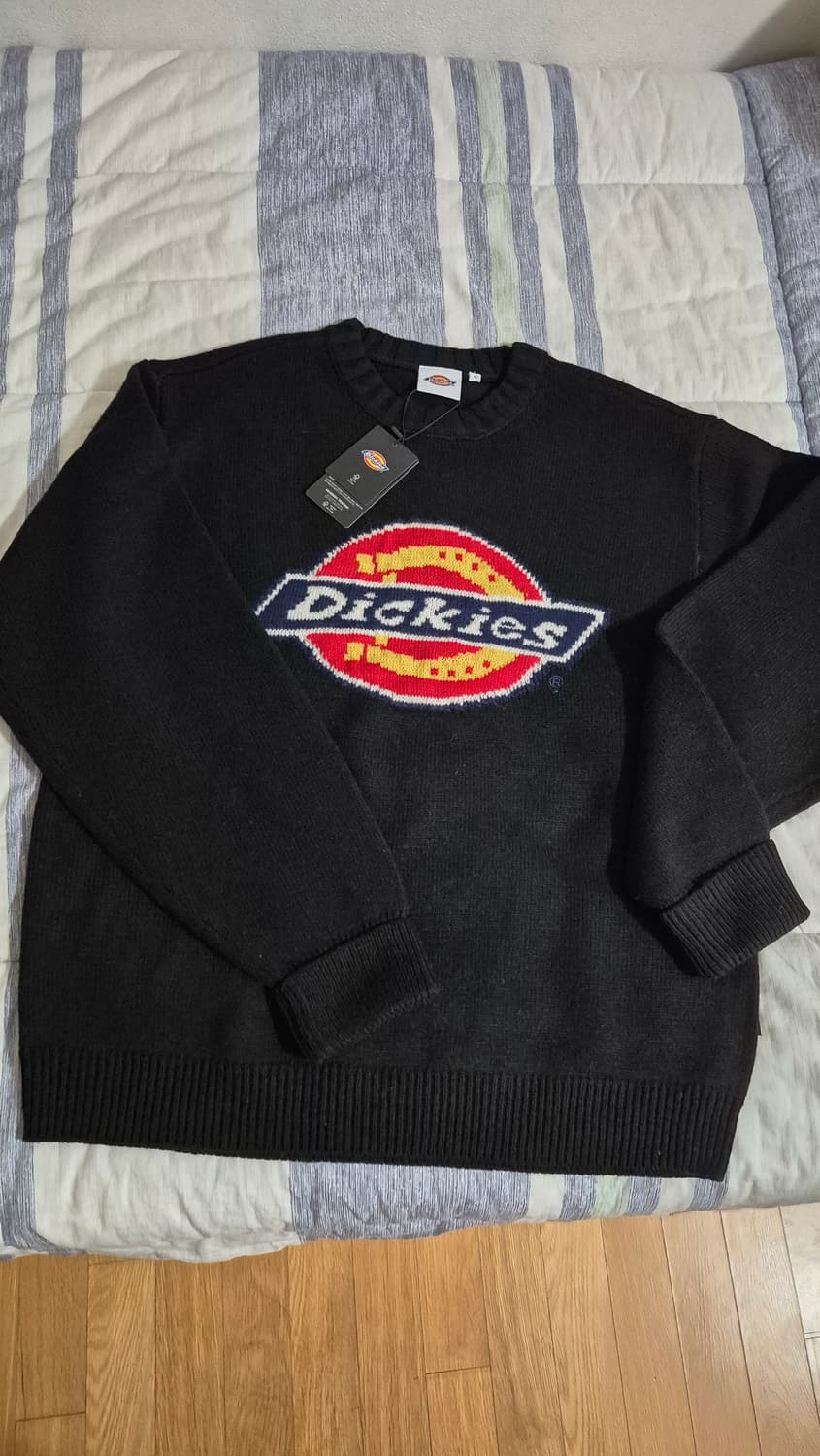 디키즈 트리로고 니트 블랙 L 새상품 상품이미지1