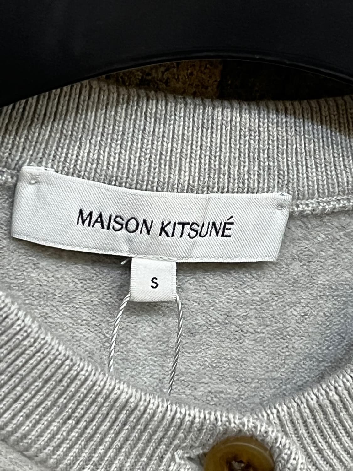 메종 키츠네 폭스 헤드 패치 울 가디건 상품이미지6