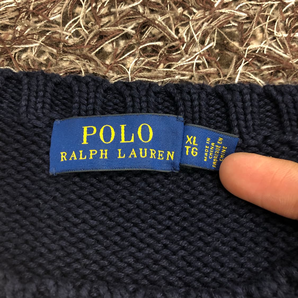 폴로 랄프로렌 성조기 네이비 크롭 니트 상품이미지4