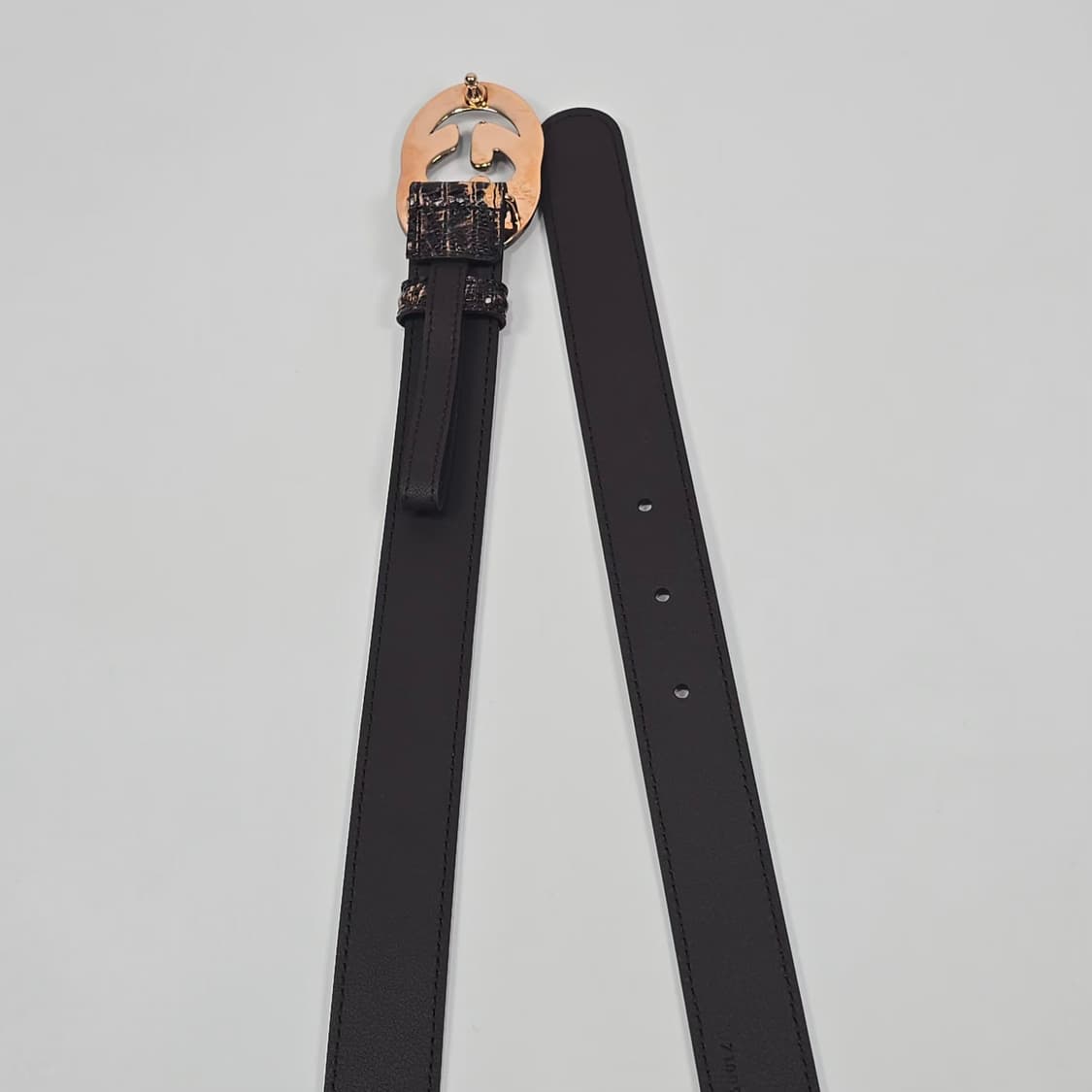 구찌 더블 G 리쟈드 프린트 벨트 ( 80 ) 상품이미지7