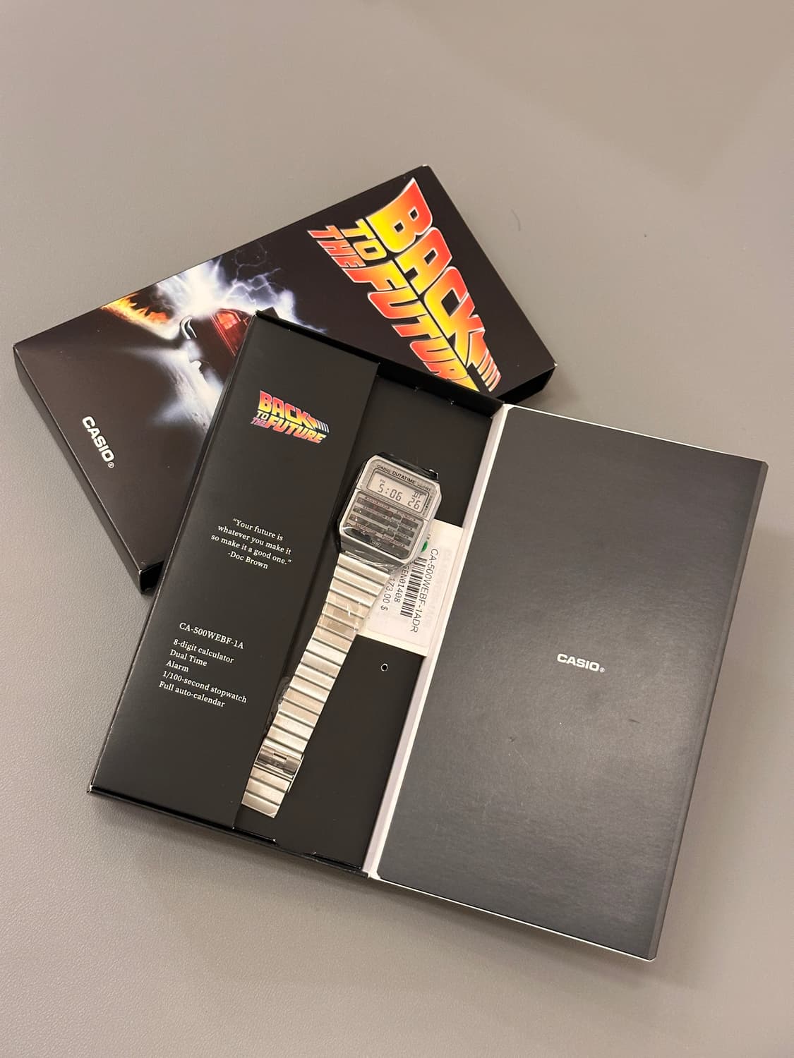 국내 당일 발송) 카시오 x 백 투 더 퓨처 CA-500WEBF-1A 상품이미지5