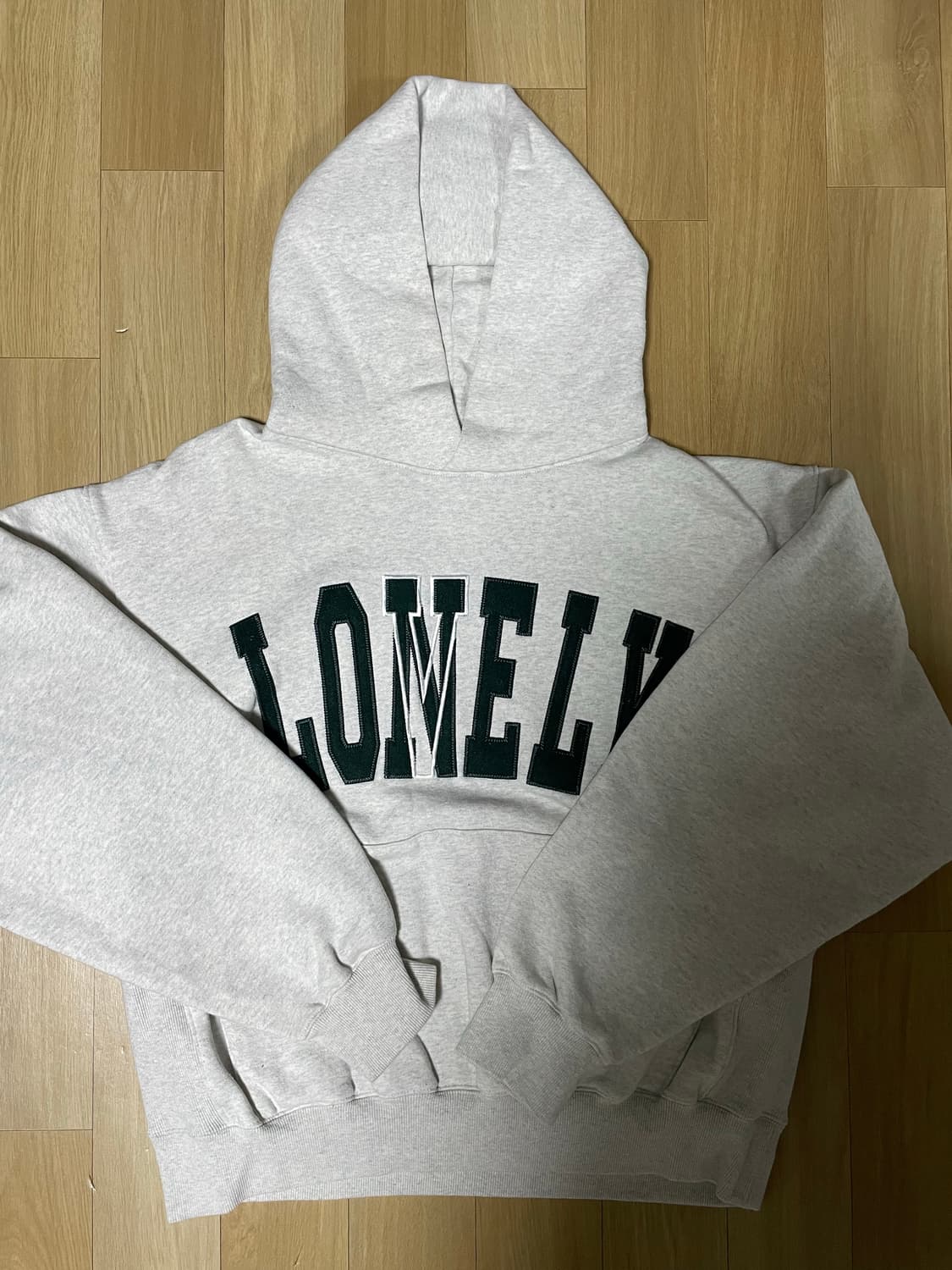 노앙 LONELY/LOVELY FELT HOODIE CREAM 상품이미지4
