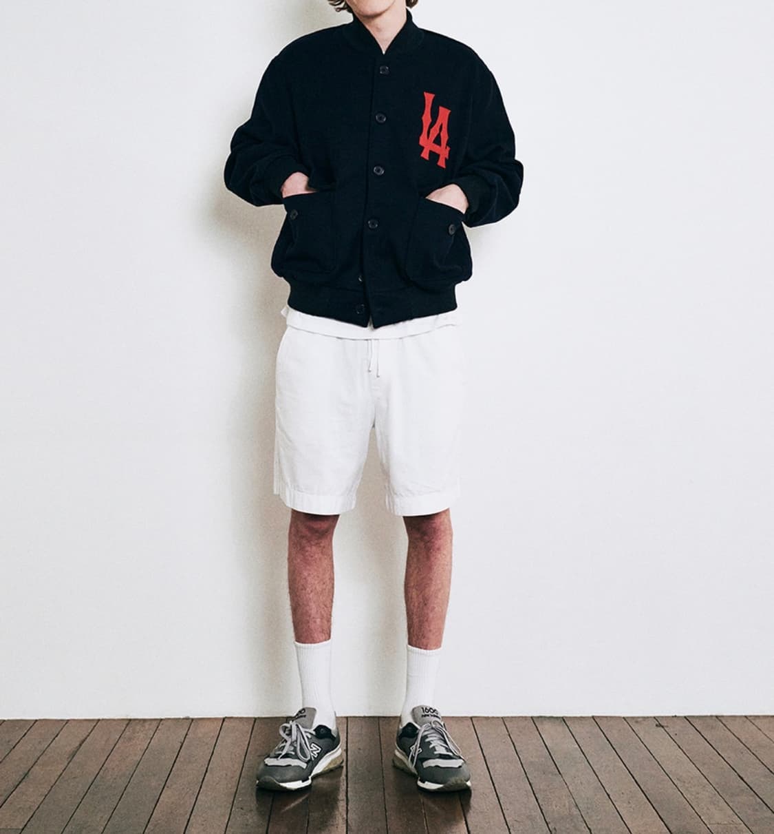 세틀마이어 이벳필드 USA메이드 플란넬울 바시티 자켓 L 새제품 상품이미지2