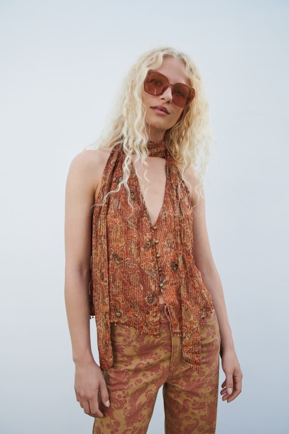 Zara 홀터넥 나시 상품이미지1