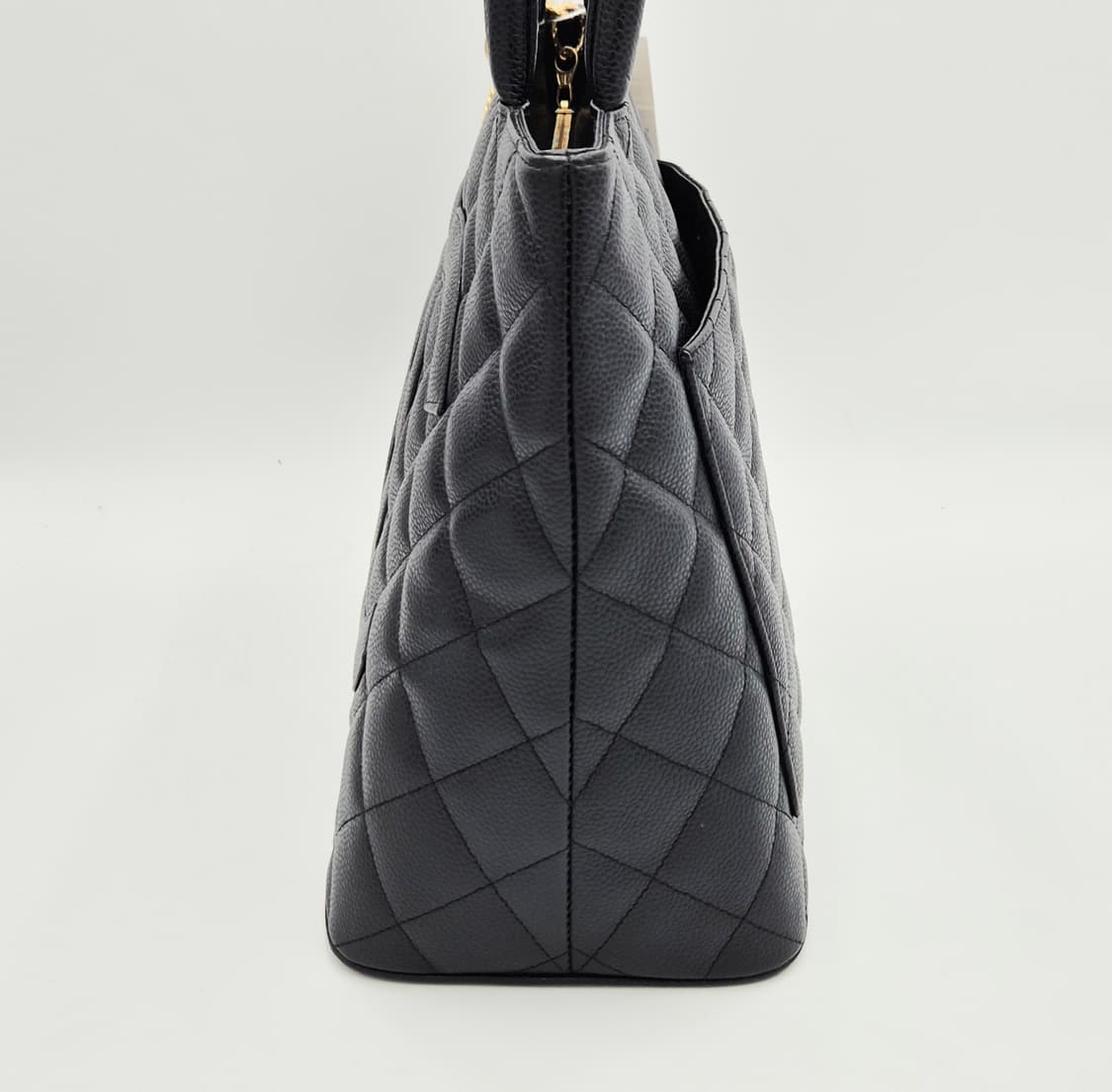 샤넬 코인백 캐비어 블랙 토트백 상품이미지4