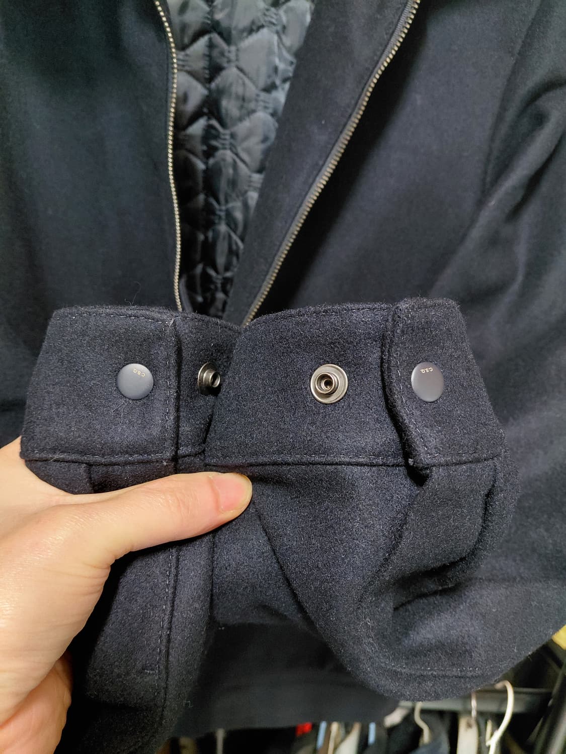 [코모도스퀘어]누빔 안감 울 블루종 100~105사이즈 상품이미지9