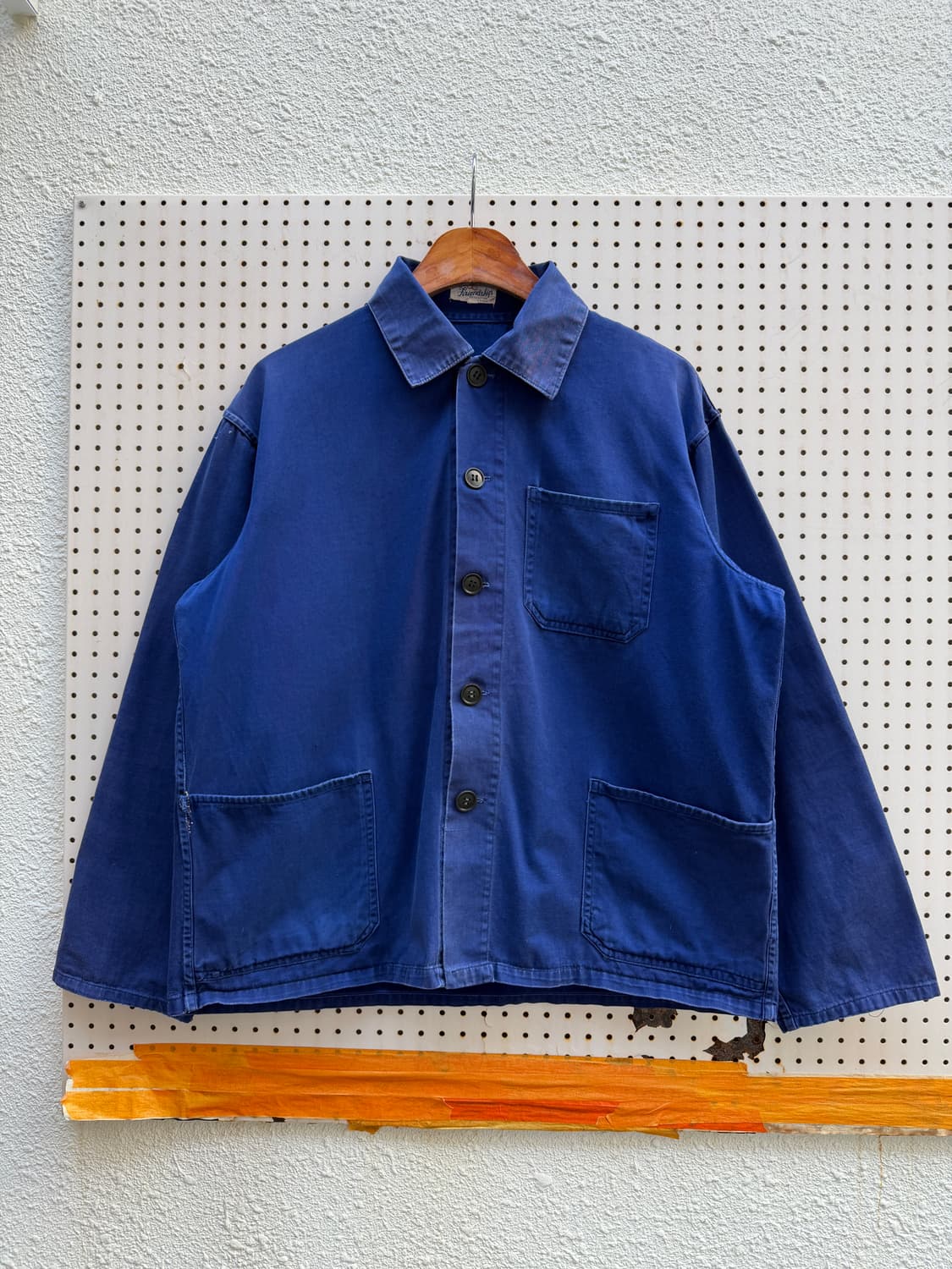 1970s FRIENDSHIP INDIGO BLUE 빈티지 프렌치워크자켓 상품이미지1