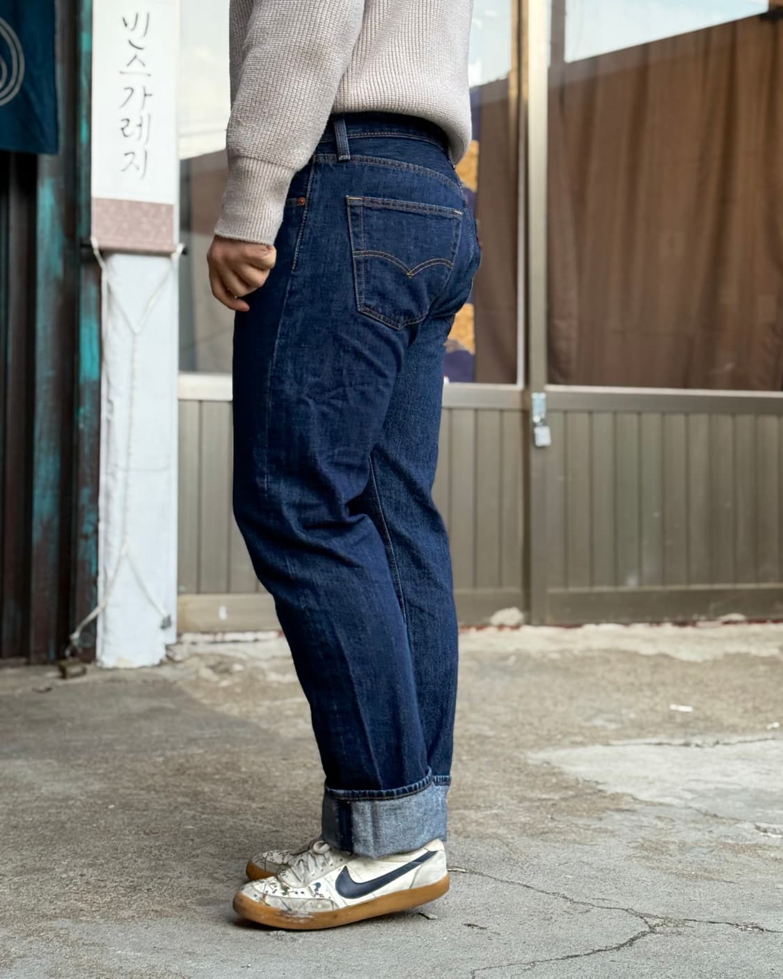 리바이스 501 스트레이트 핏 데님 팬츠 34 상품이미지8