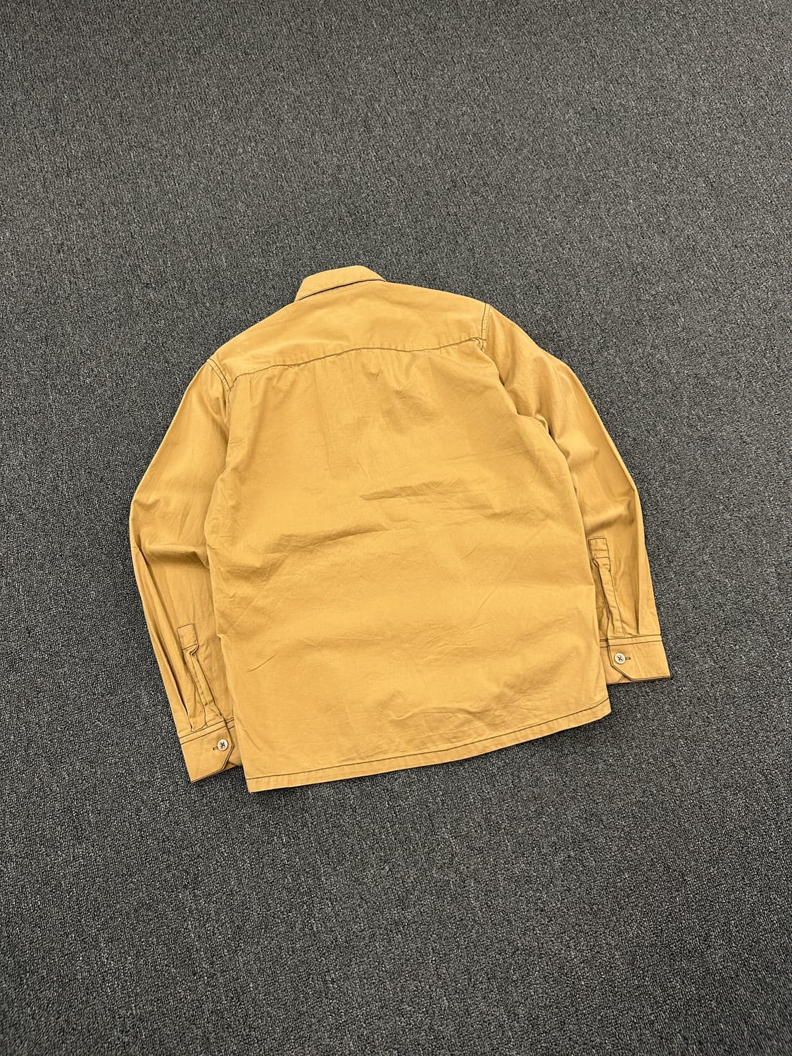 XL) 트루 릴리전 로고 스티치 브라운 데님셔츠 상품이미지3