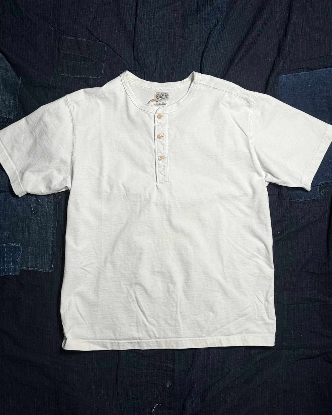 브론슨 10.6oz 코튼 숏 슬리브 헨리 티셔츠 XXL 상품이미지1