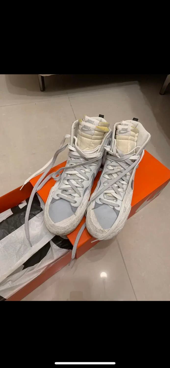 나이키 사카이 블레이져 미드 화이트 300 상품이미지8