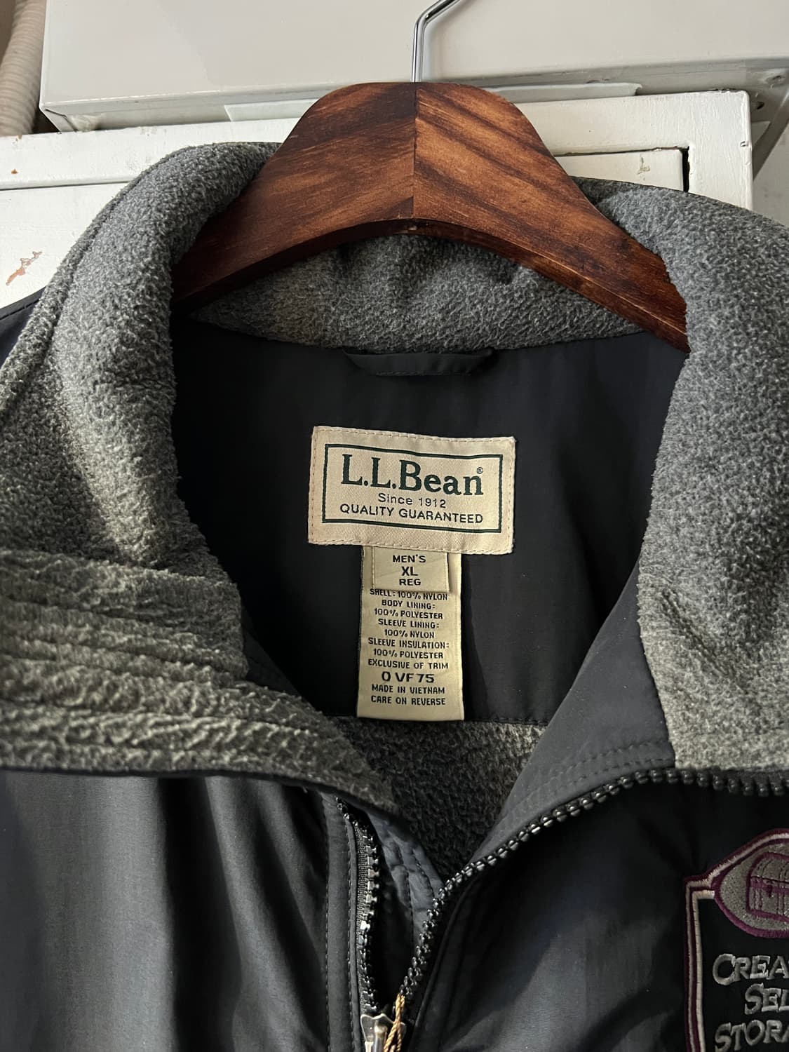 [XL]엘엘빈 USA 플리스 라이닝 블랙 웜업 자켓 상품이미지2