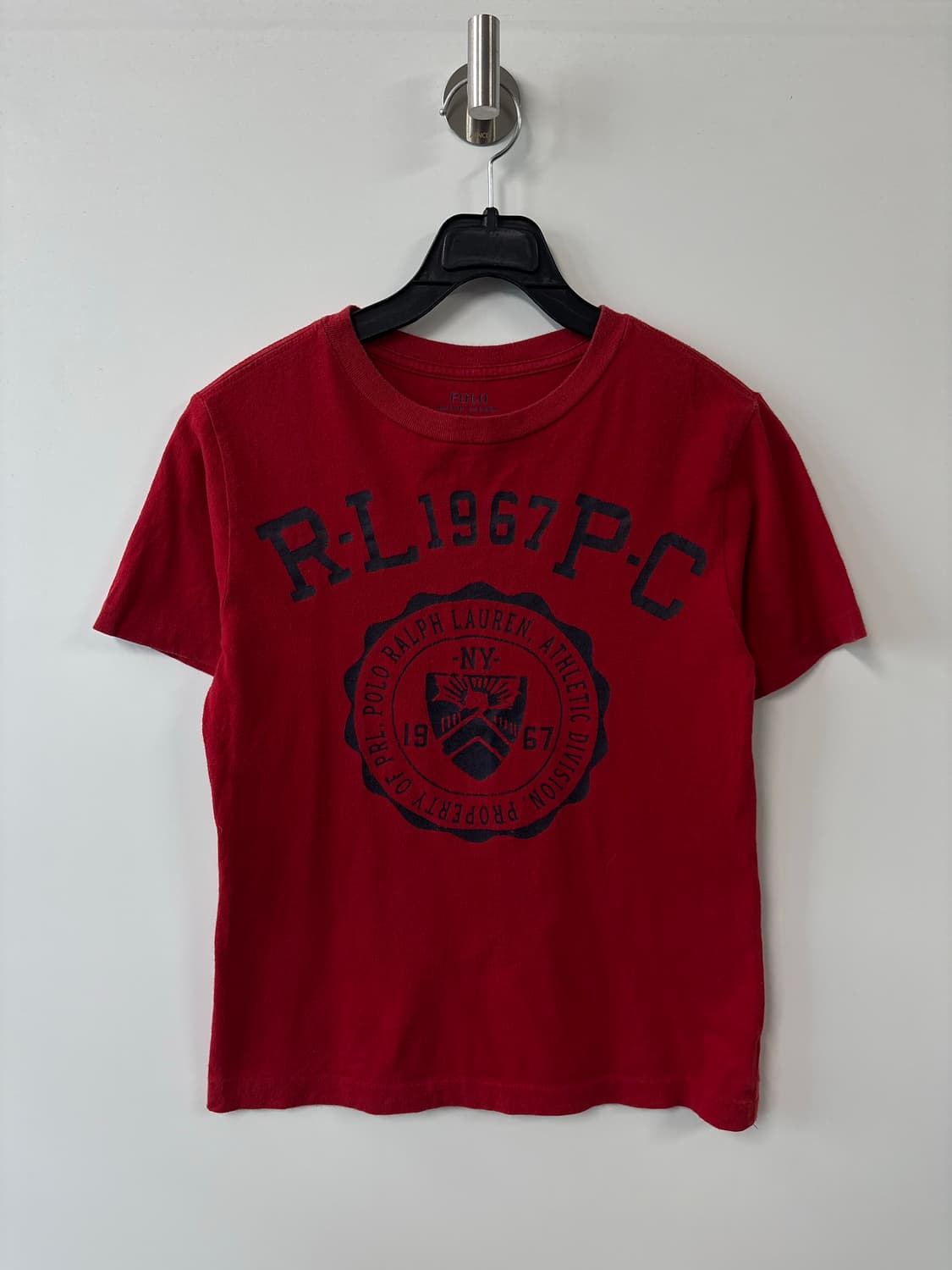 폴로 랄프로렌 레드 프린팅 반팔 티셔츠 상품이미지3