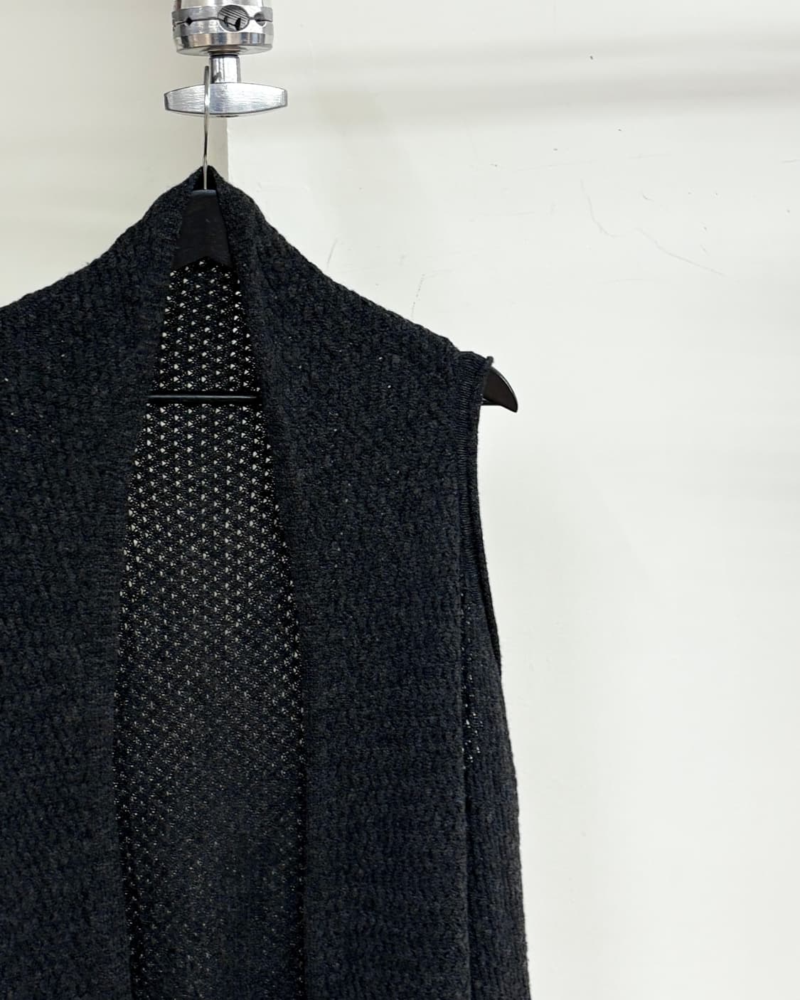 이세이 미야케 하트 차콜 울 오픈 베스트 상품이미지4