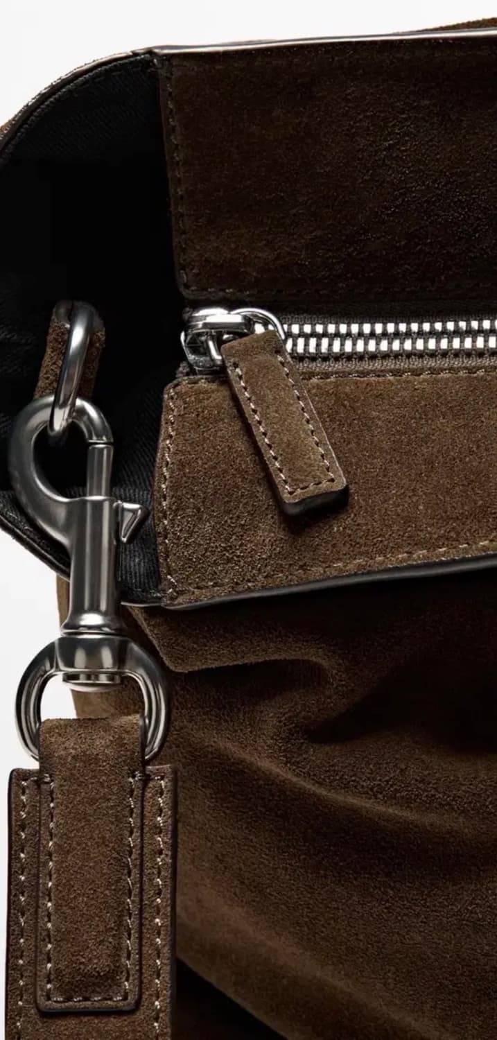 마시모두띠 스플릿 스웨이드 레더 토트백(유니페어, 아담스피치) 상품이미지3