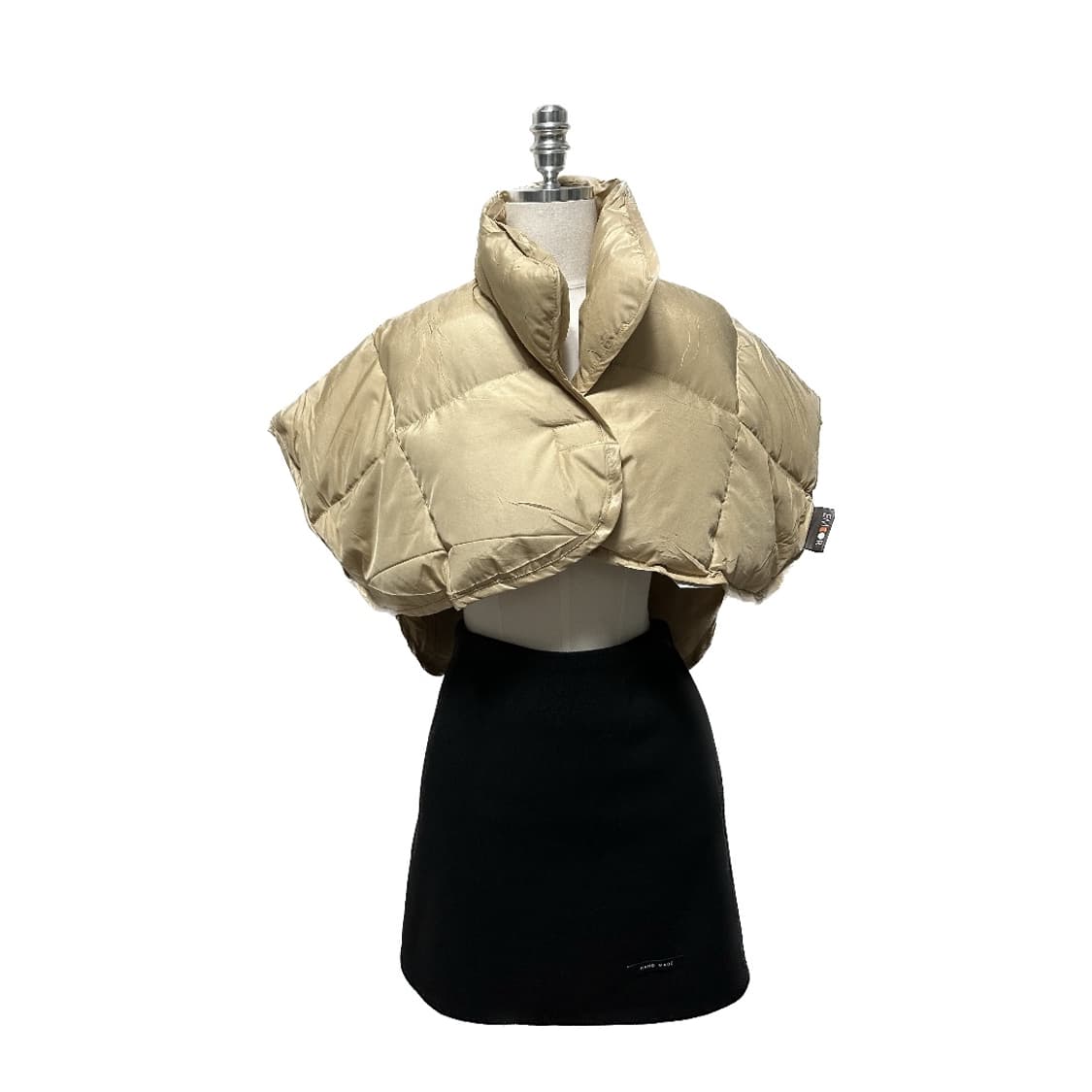 베이지 덕다운 볼레로패딩 상품이미지4